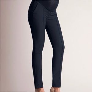 Seraphine Maternity Slim Fit Pants, Navy - size 6 US